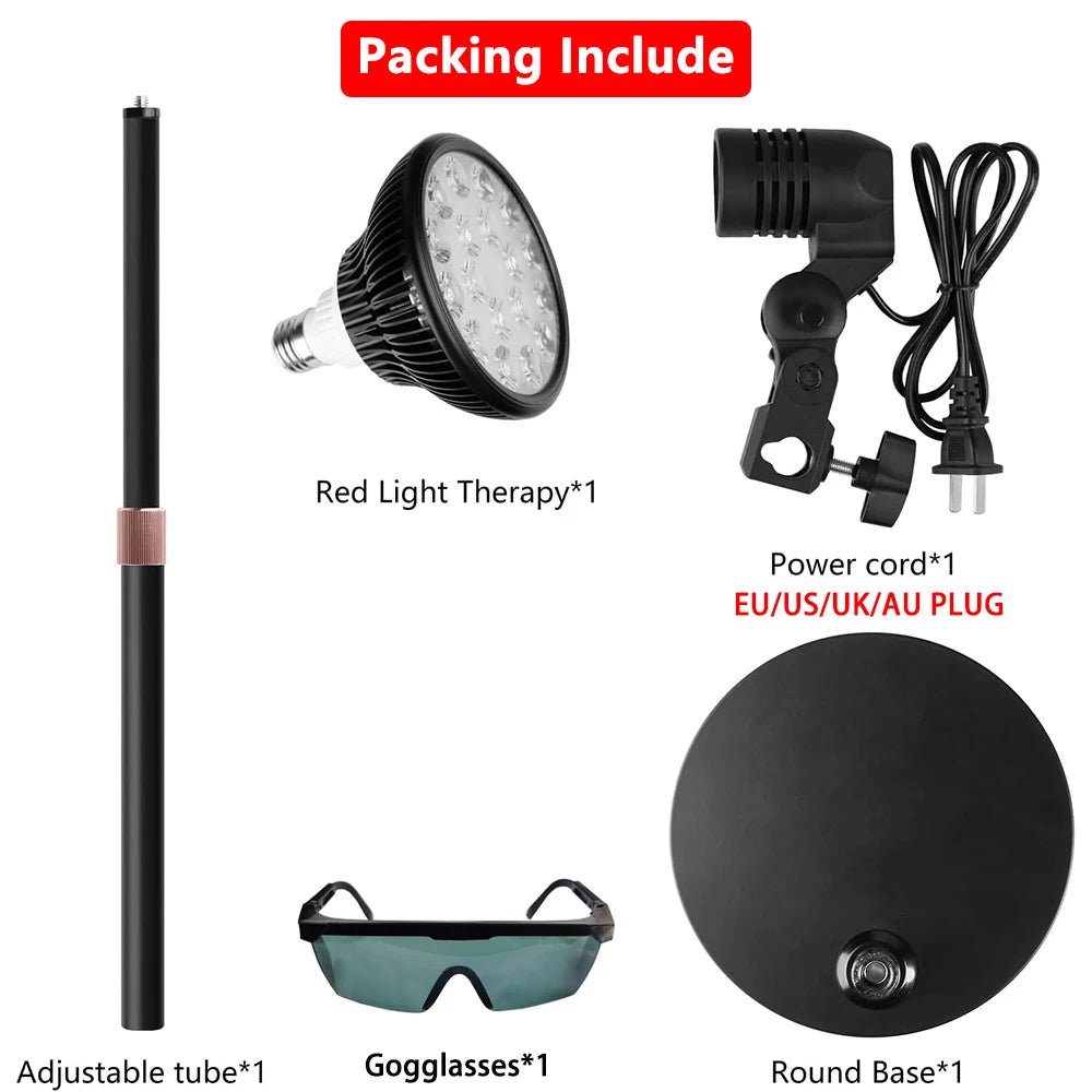 Infrared Light Therapy Device with Adjustable desk top stand or just the Bulb