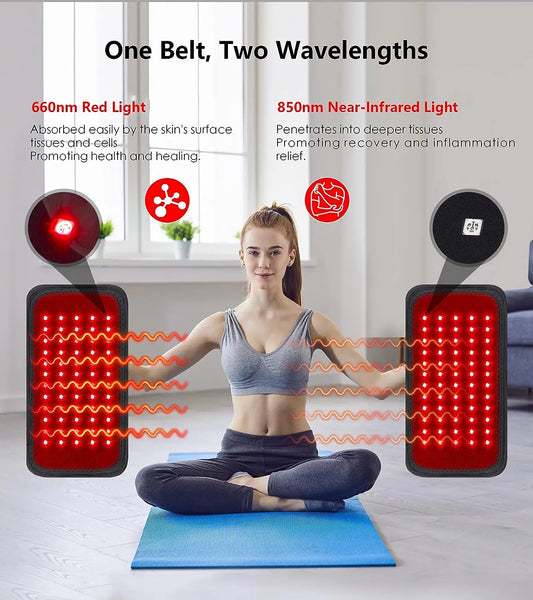 Red & Infared Light Therapy Belt (UK/US/EU Plug Options)