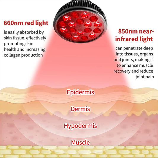Infrared Light Therapy Device with Adjustable desk top stand or just the Bulb