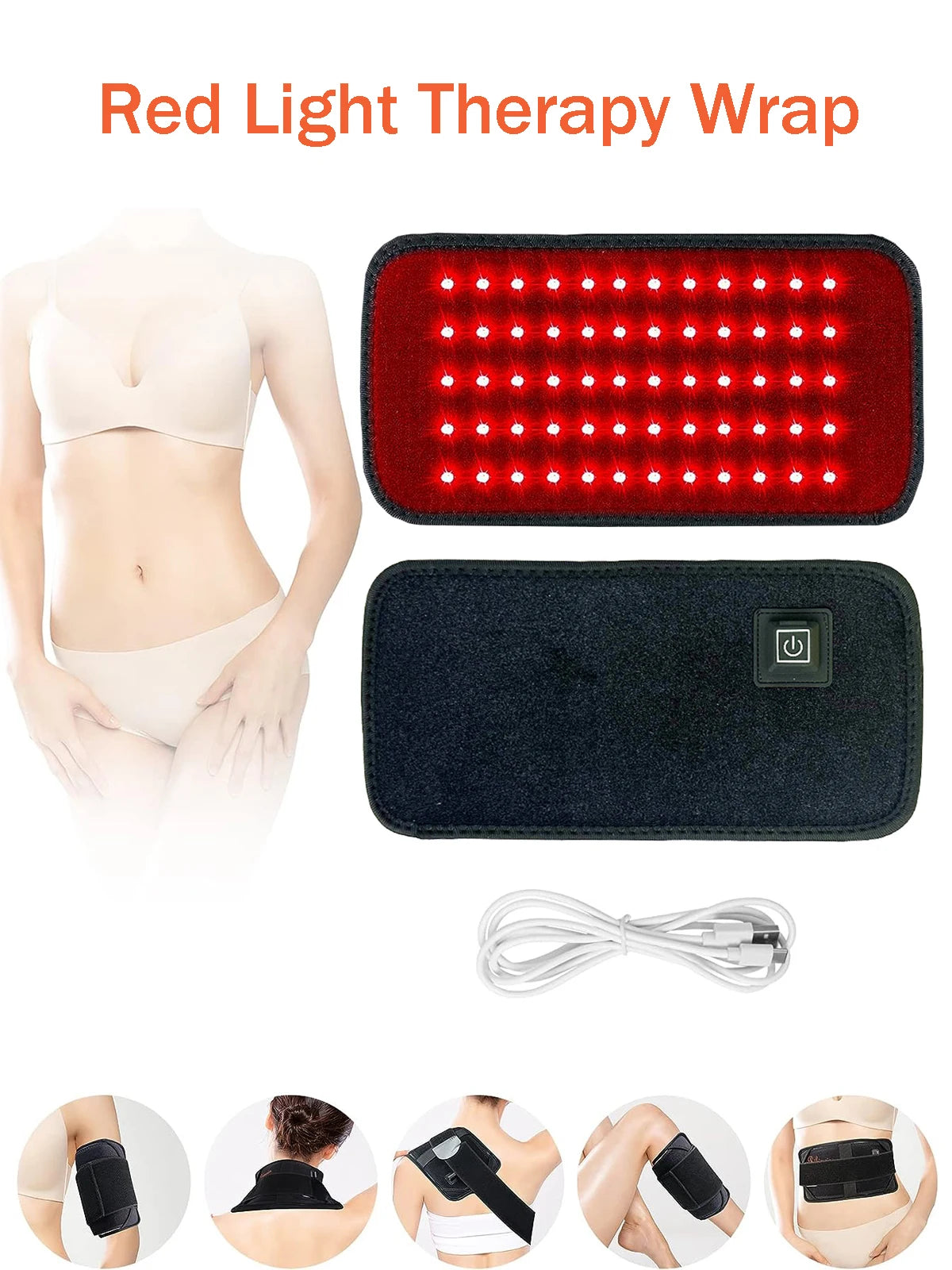 Red & Infared Light Therapy Belt (UK/US/EU Plug Options)