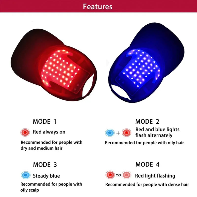 Hair Growth Hat Infrared Red (Multiple Options available)